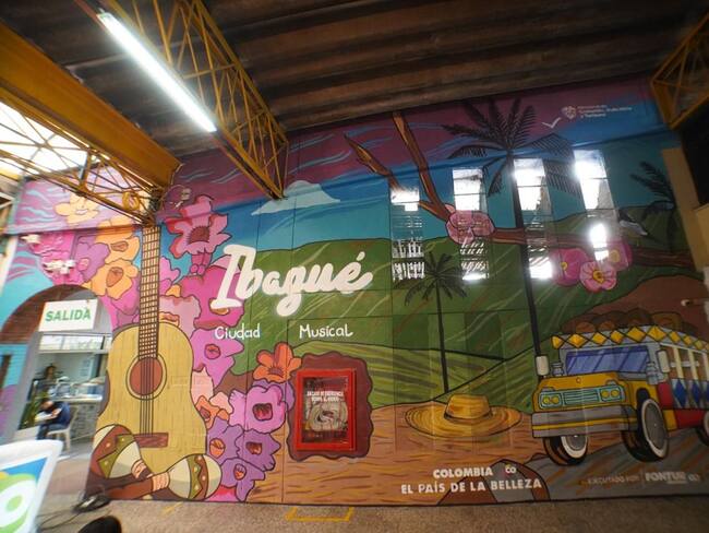 Murales en la Terminal de Transportes de Ibagué