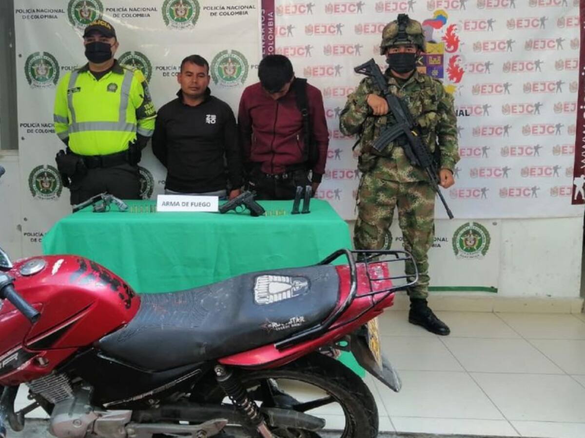 En la Plata Huila, capturados por porte ilegal de armas de fuego