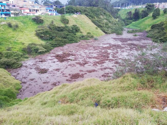 Avalancha quebrada Jamondino- Foto: Alcaldía de Pasto