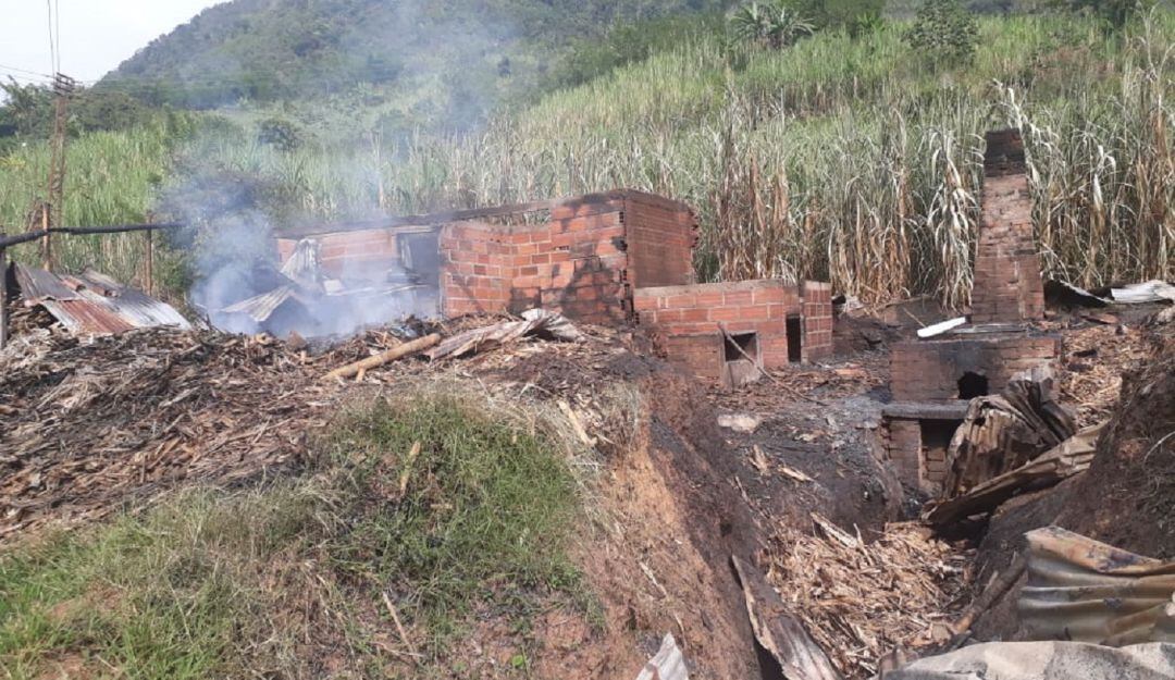Incendio en trapiches de Riosucio