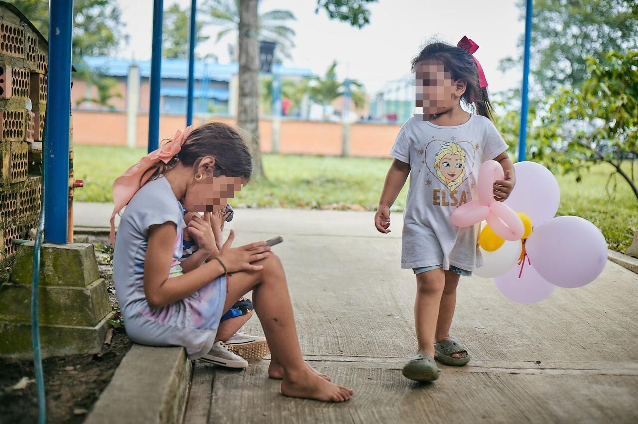 Desplazados en el albergue Papa Francisco de Tibú. / Foto: Instituto Colombiano de Bienestar Familiar.