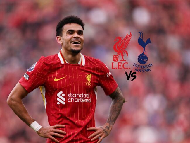 Luis Díaz espera por el duelo entre Liverpool y Tottenham / Getty Images