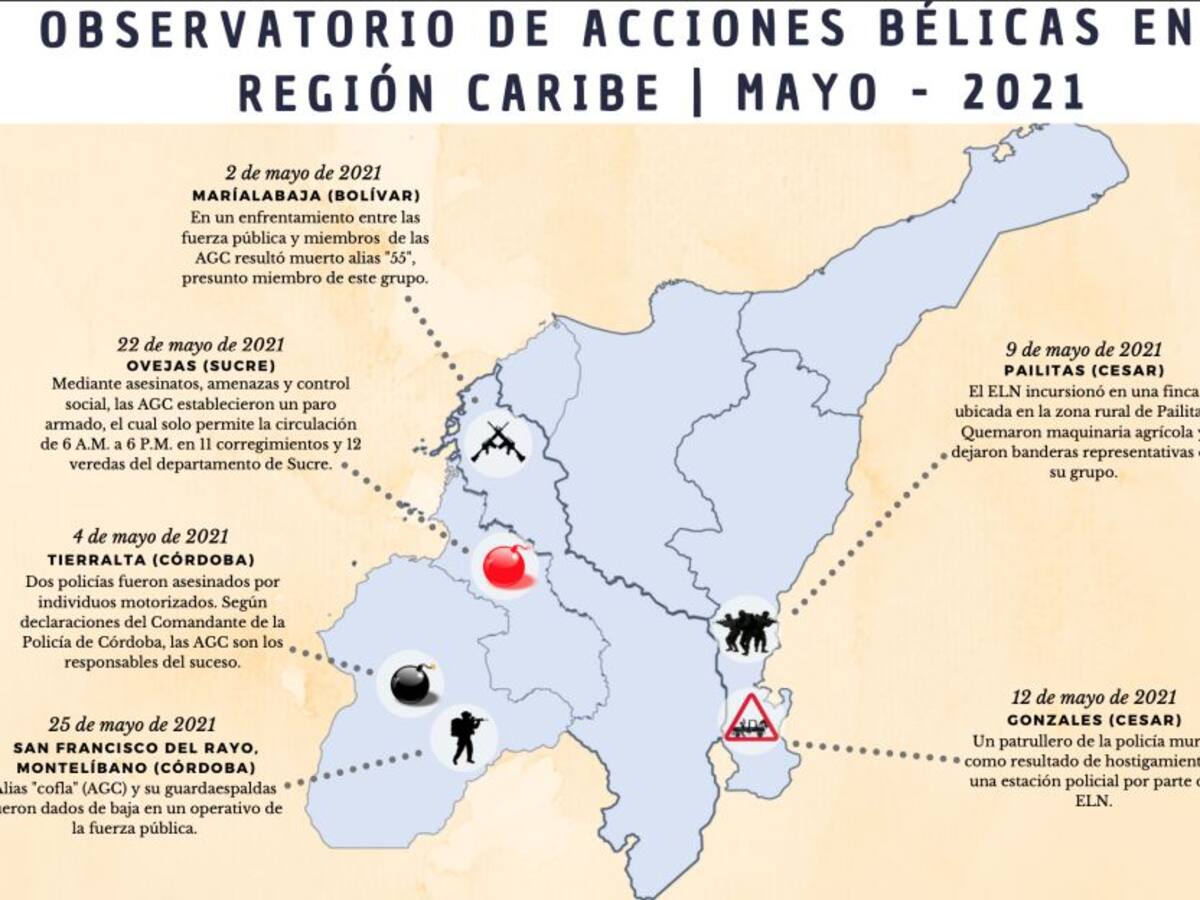 Mayo estuvo marcado de violencia en los Montes de María de Sucre