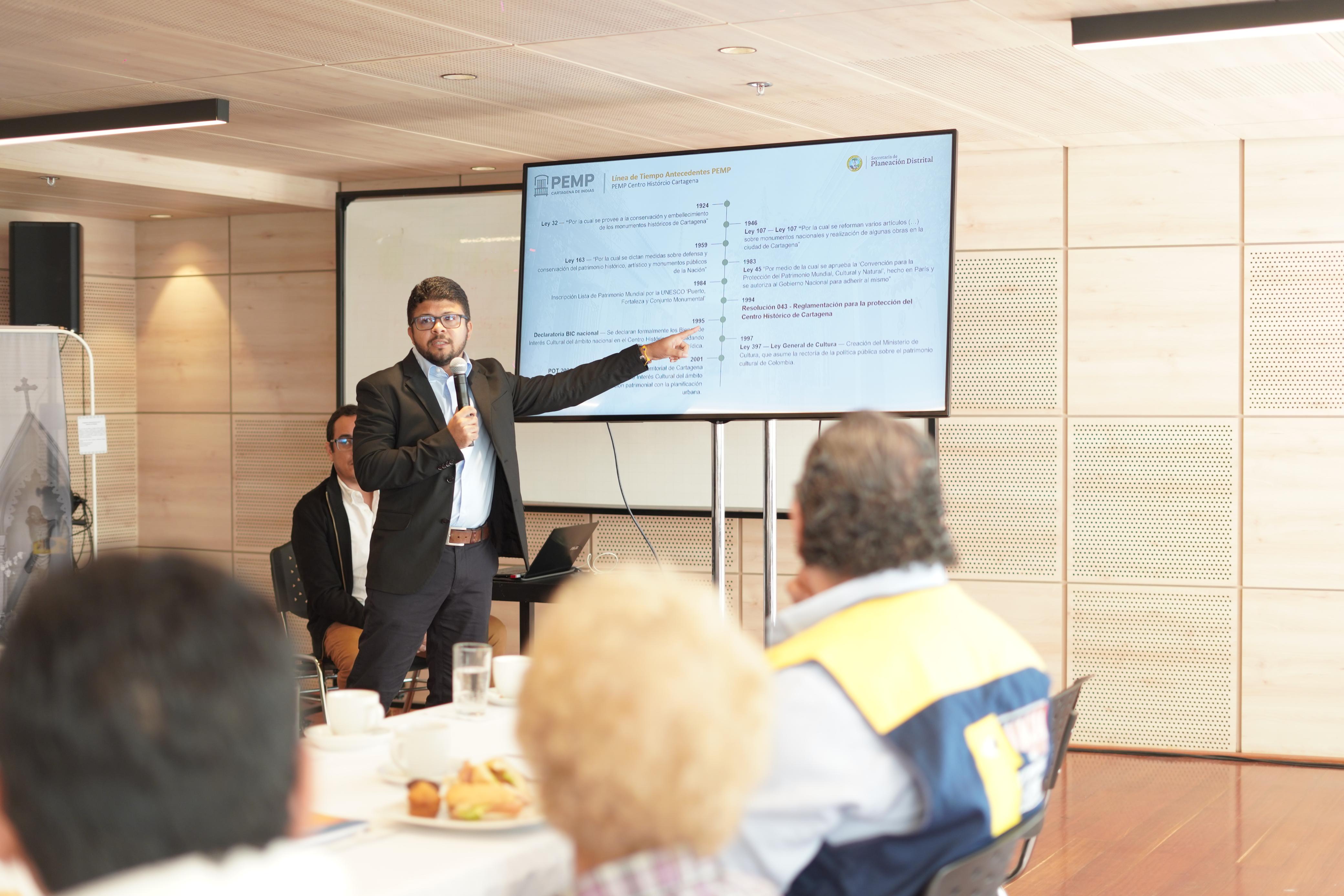 Presentación ante el Consejo Nacional de Patrimonio Cultural. // Alcaldía de Cartagena