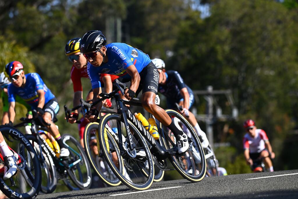 Nairo Quintana durante el Mundial de Ciclismo 2022 Foto: Tim de Waele/Getty Images)