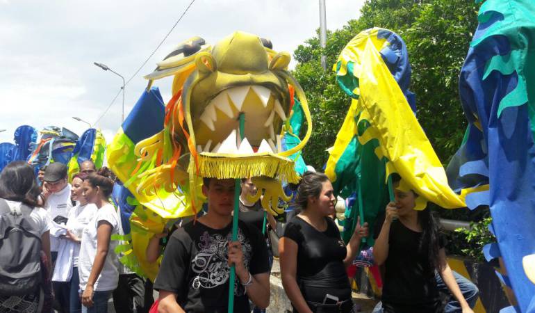 Más de 8 mil campesinos participaron de la marcha.