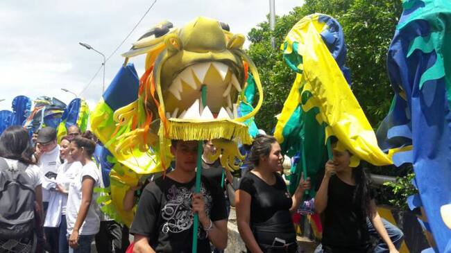 Más de 8 mil campesinos participaron de la marcha.