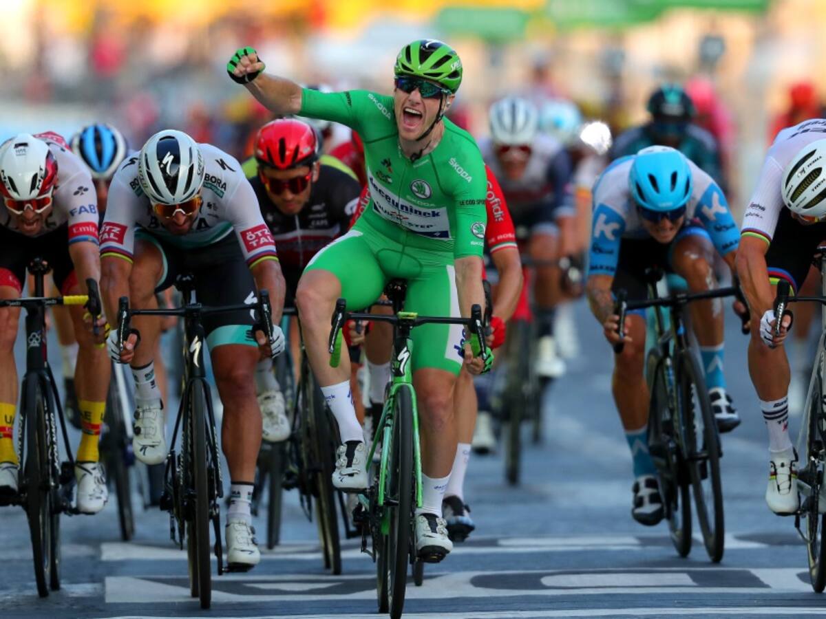Sam Bennett, ganador de la última etapa del Tour; Pogacar, gran campeón