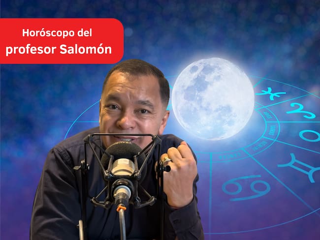 Él es el profesor Salomón, experto en la lectura del Horóscopo y el Tarot (Crédito: Profesor Salomón - Youtube) // De fondo: Imagen ilustrativa del horóscopo (crédito: Getty Images).