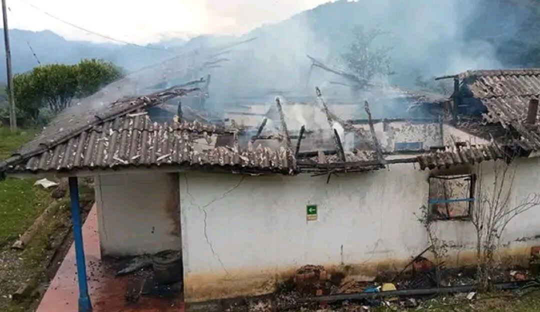 Recientemente una vivienda de la organización fue incinerada 