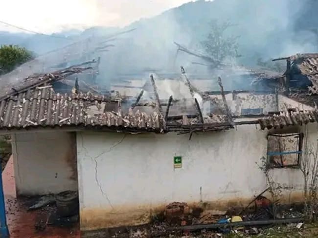 Recientemente una vivienda de la organización fue incinerada