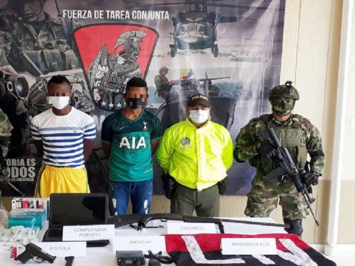 Capturan a dos presuntos integrantes del ELN en el sur de Bolívar