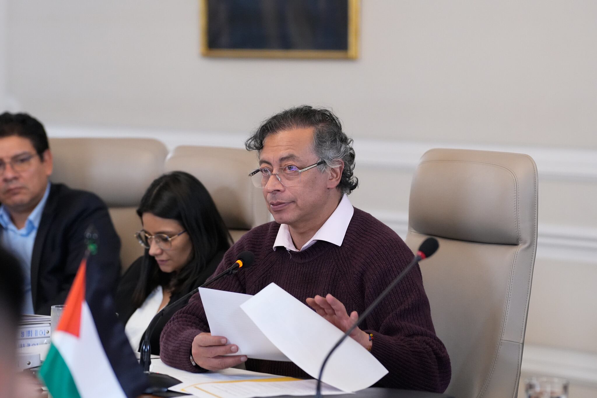 Presidente Gustavo Petro durante consejo de ministros lunes 29 de septiembre. Foto: Andrea Puentes - Presidencia.
