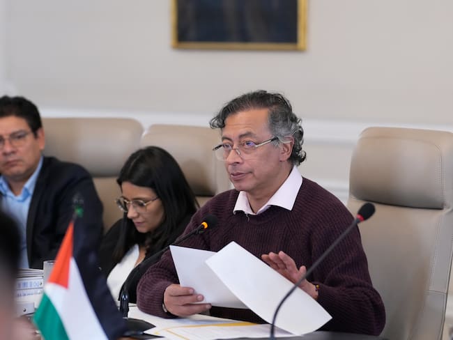 Presidente Gustavo Petro durante consejo de ministros lunes 29 de septiembre. Foto: Andrea Puentes - Presidencia.