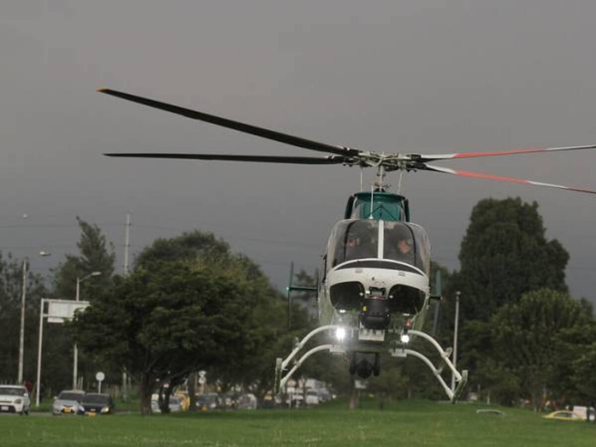 El candidato a bordo del helicóptero que aterrizó en cancha de Sutamarchán