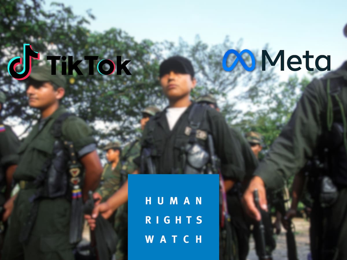 Meta y TikTok responden: HRW los señala de amplificar reclutamiento forzado de menores en Colombia