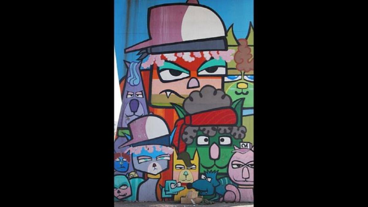 Los artistas querían continuar el proyecto con el apoyo de la Secretaría Estatal de Cultura pero dijeron que "no iban a seguir alentándolo este año". En la imagen, un grafiti de Minhau.