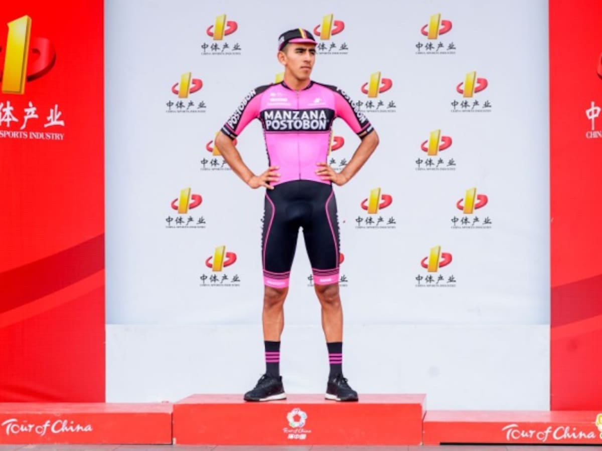 ¡En gran momento! Sebastián Molano ganó la primera etapa del Tour de China