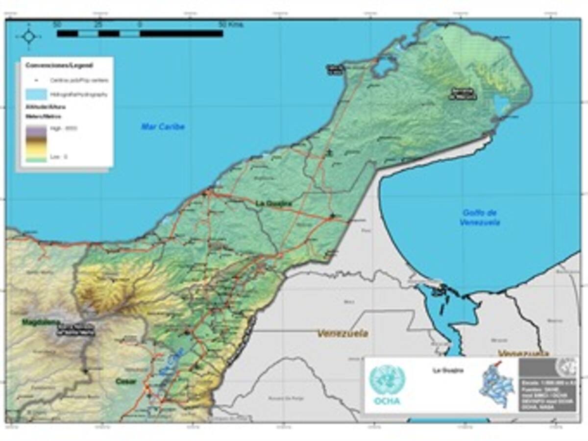 La Guajira sigue rezagada