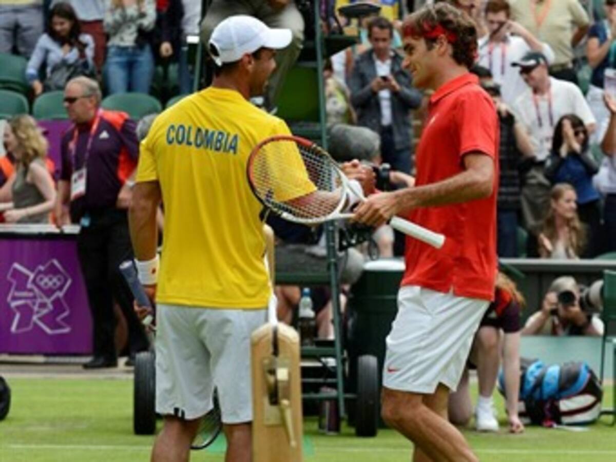 Alejandro Falla cayó frente al suizo Roger Federer en la primera ronda de los Juegos Olímpicos