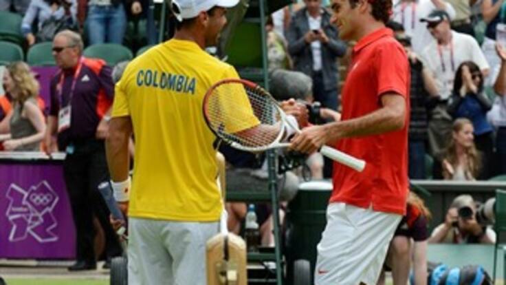 Alejandro Falla cayó frente al suizo Roger Federer en la primera ronda de los Juegos Olímpicos
