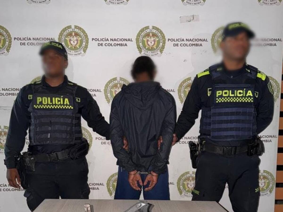 ‘El Sebas’ fue capturado con un arma de fuego en Olaya Herrera
