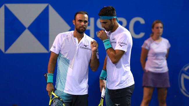 Juan Sebastián Cabal junto a Robert Farah en el reciente ATP 500 de Acapulco