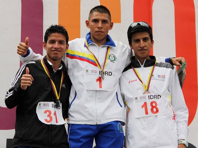 El podio de la Copa Nacional de Cross Country