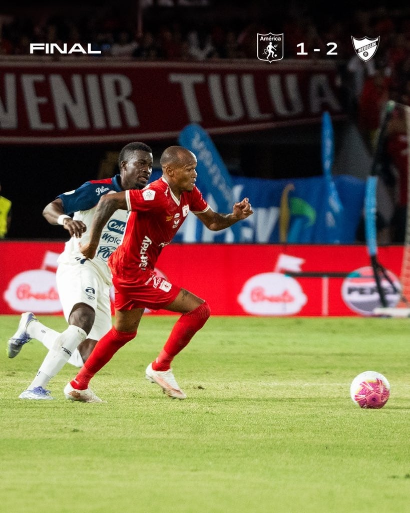 América y Cali siguen en la parte alta de la tabla en la liga, no obstante, a derrota y empate