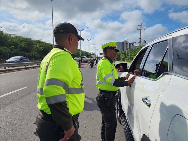 Controles operativos en las entradas y salidas de Barranquilla./ Foto: Policía Metropolitana
