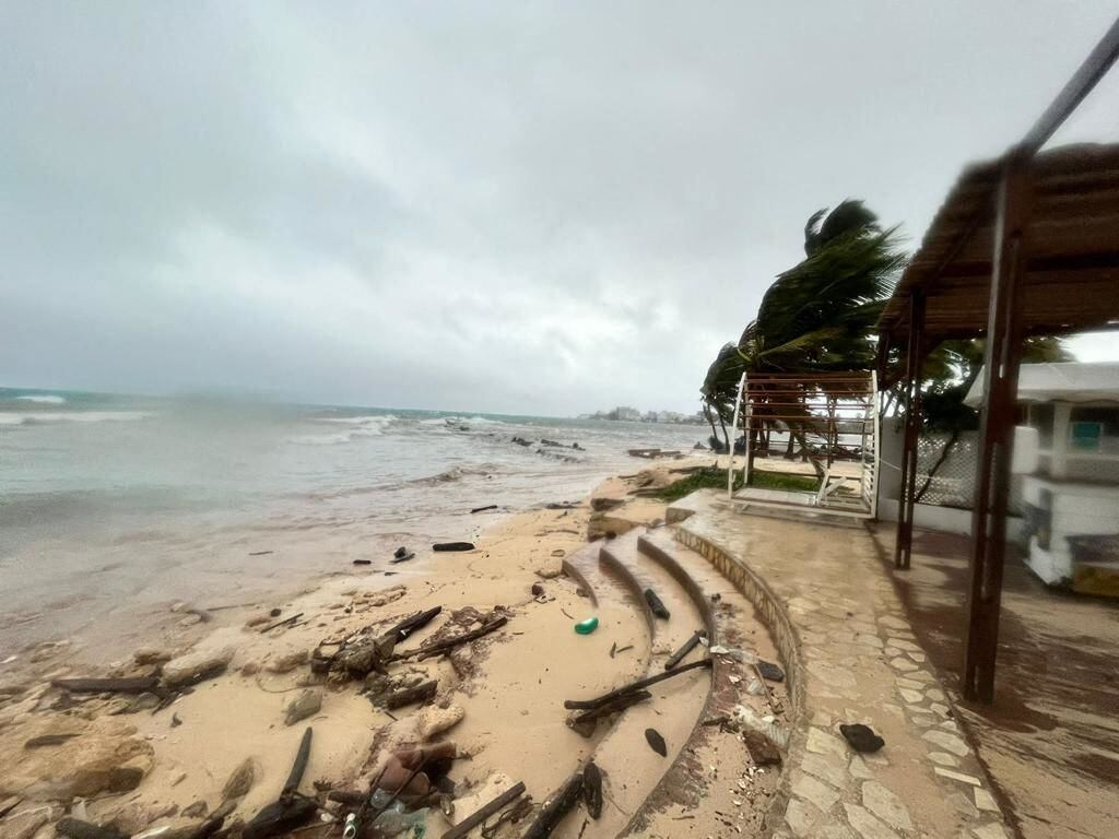 Huracán Julia en San Andrés. (Photo by MICHAEL AREVALO / AFP) (Photo by MICHAEL AREVALO/AFP via Getty Images)