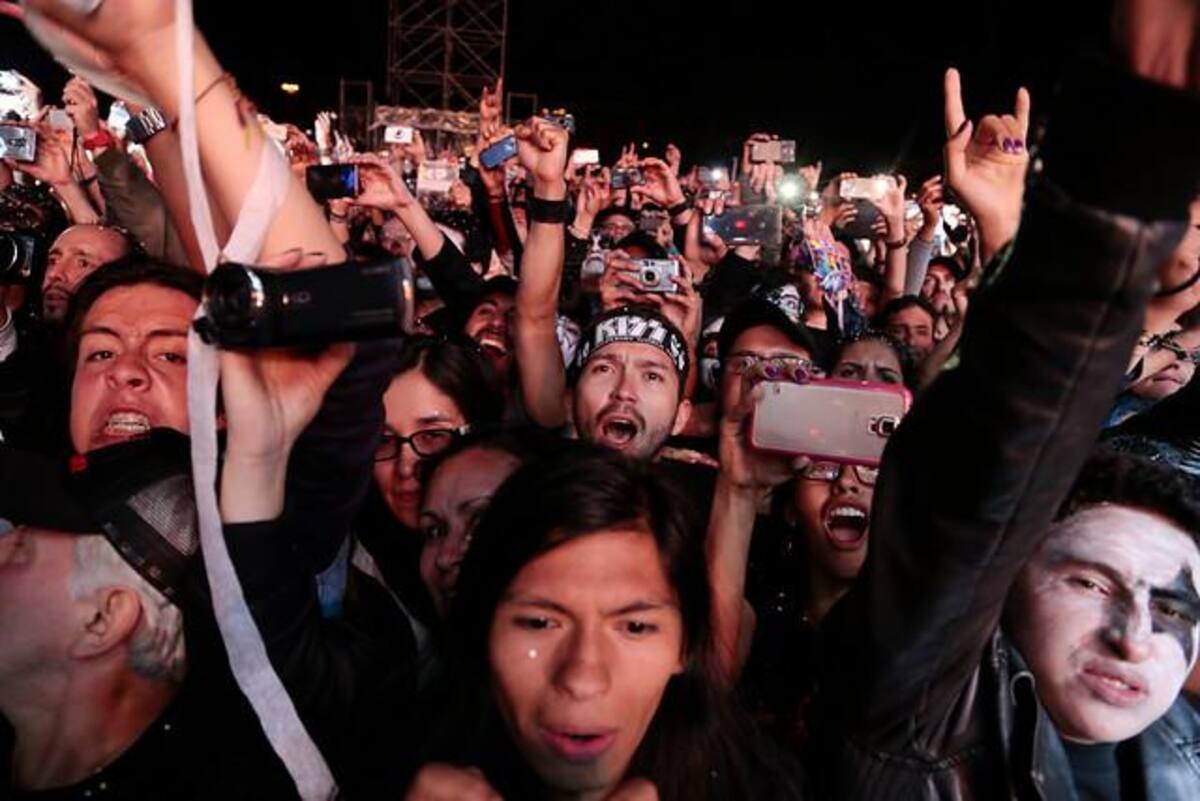 El concierto de la famosa banda de rock se llevó a cabo en el estadio El Campín