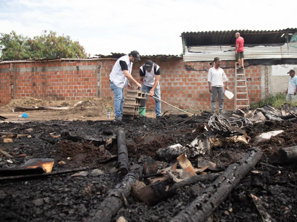 Incendio destruyó una de las huertas comunitarias que protege el Jarillón del río Cauca
