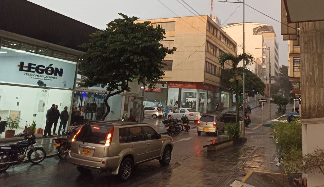 Lluvias en el centro de Armenia