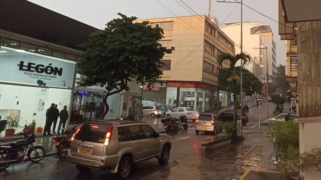 Lluvias en el centro de Armenia