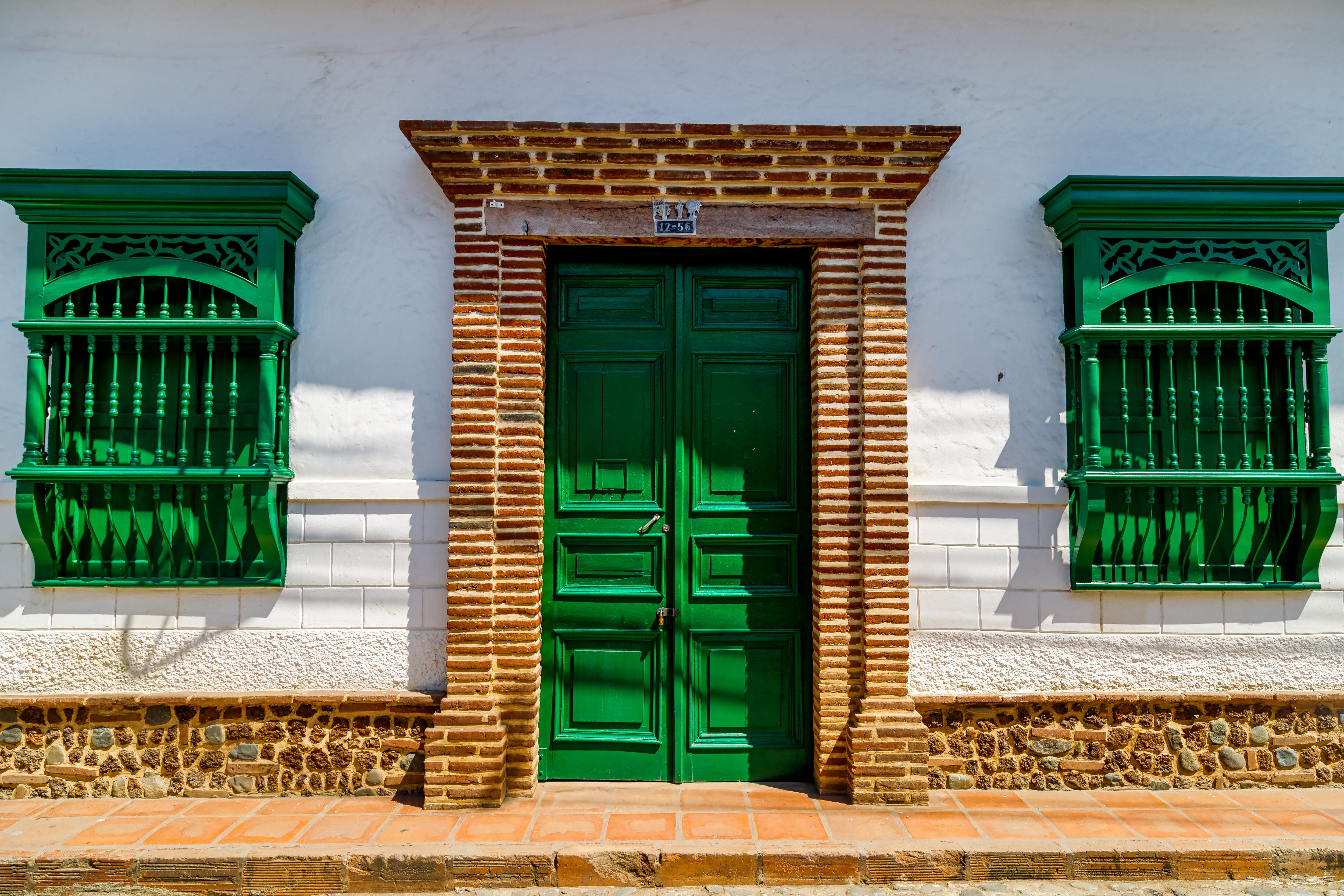 Fachada de un pueblo declarado Patrimonio en Antioquia (Getty Images)