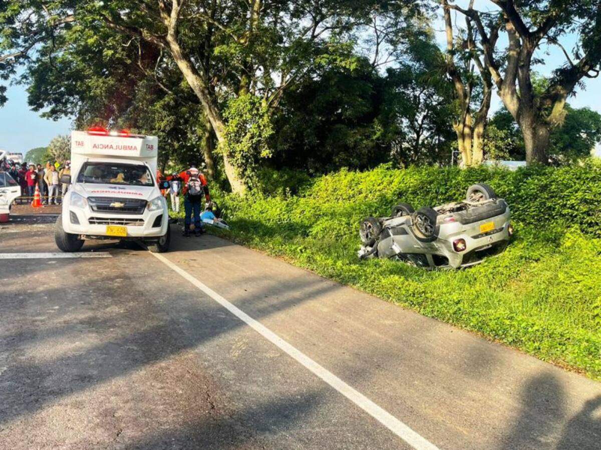 2 muertos y 5 heridos dejó accidente entre Cartagena y San Onofre