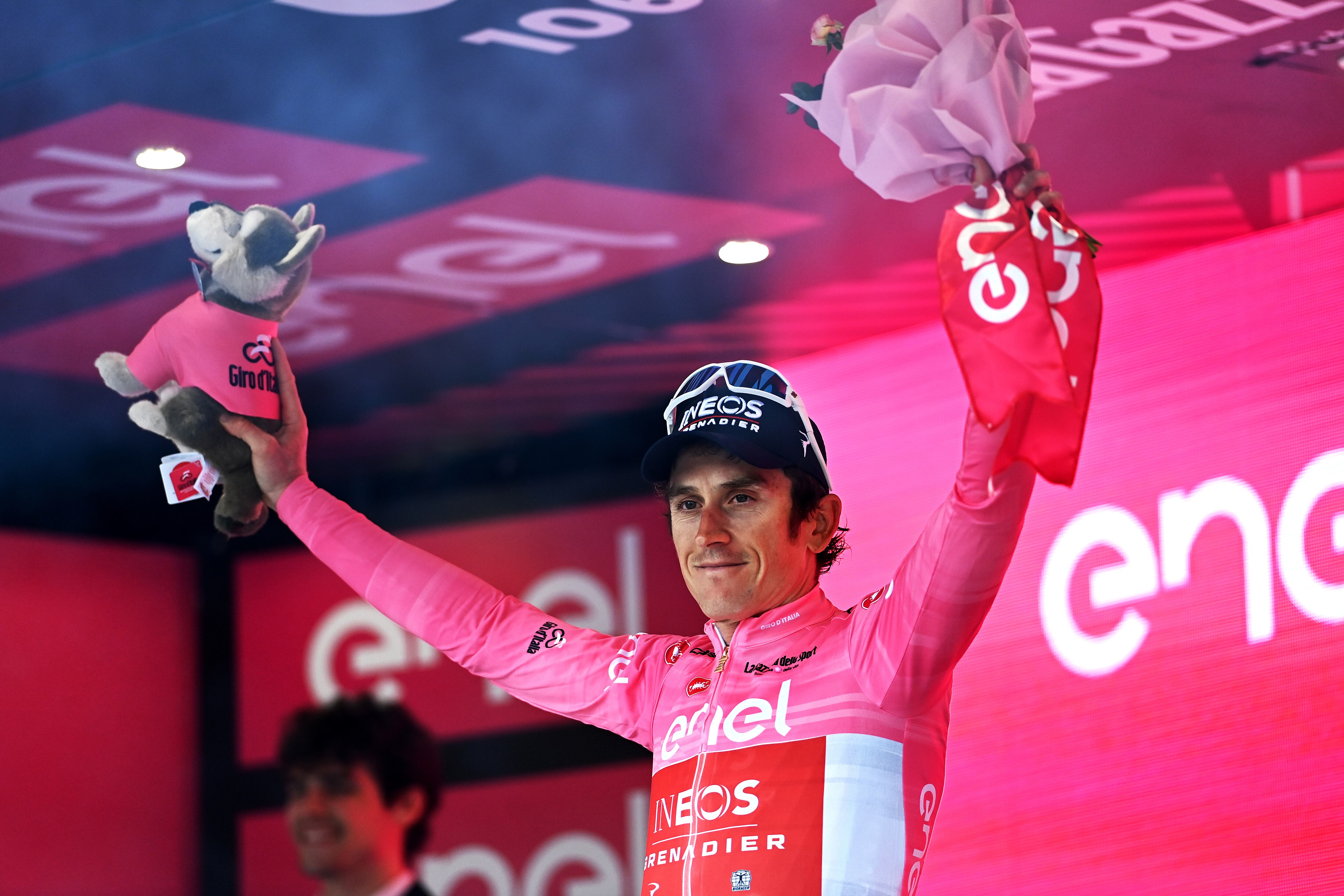 Geraint Thomas, líder de la clasificación general del Giro. (Photo by Tim de Waele/Getty Images)
