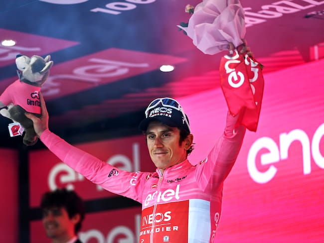 Geraint Thomas, líder de la clasificación general del Giro. (Photo by Tim de Waele/Getty Images)