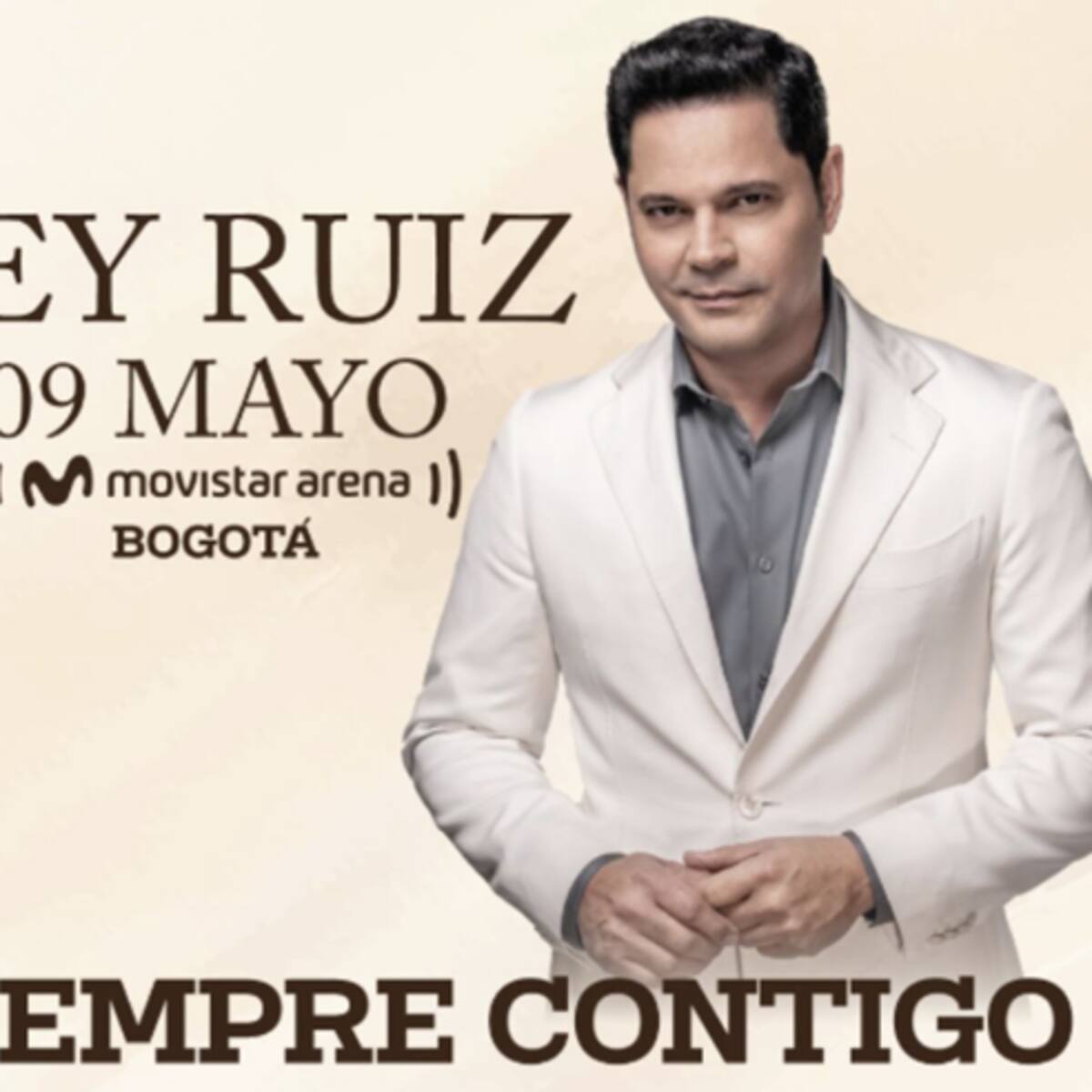 REY RUIZ llegará al Movistar arena de Bogotá con su gira “Siempre contigo”