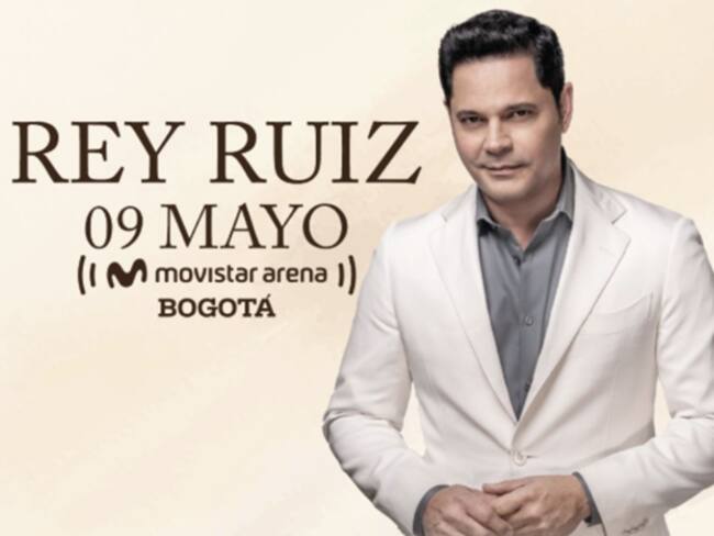 REY RUIZ llegará al Movistar arena de Bogotá con su gira “Siempre contigo”