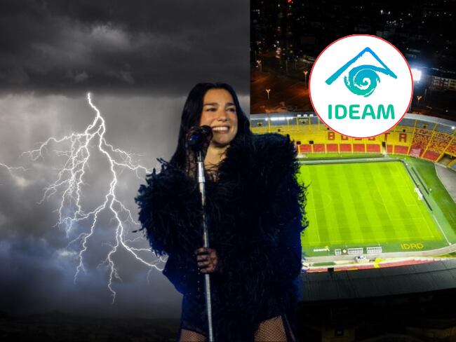 Imagen de referencia a Dua Lipa y clima en su concierto según el IDEAM/ Getty Images