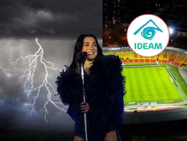 Imagen de referencia a Dua Lipa y clima en su concierto según el IDEAM/ Getty Images