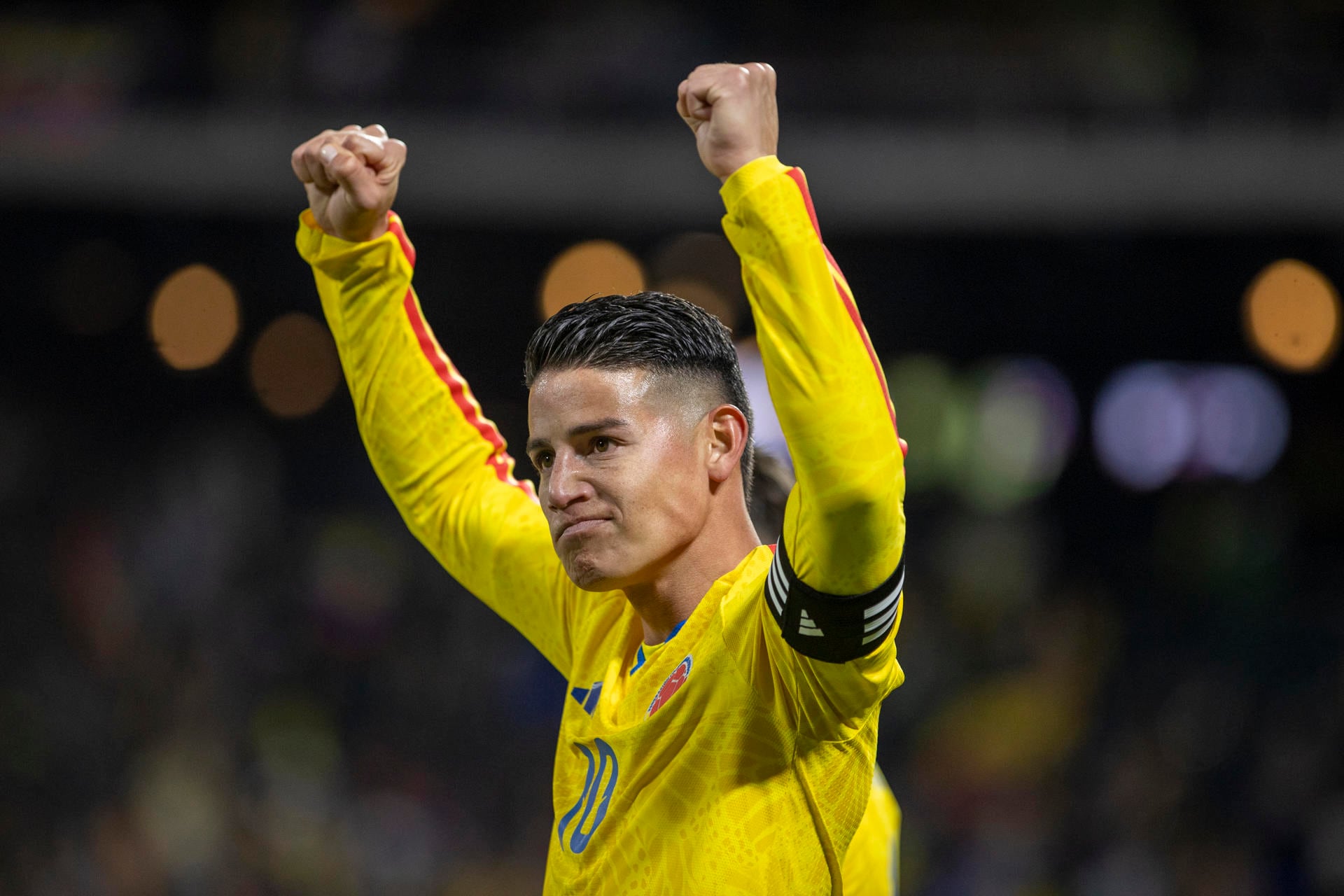 Tabla goleadores históricos de Selección Colombia: James Rodríguez marcó y se acerca a Falcao. EFE/ Angel Colmenares