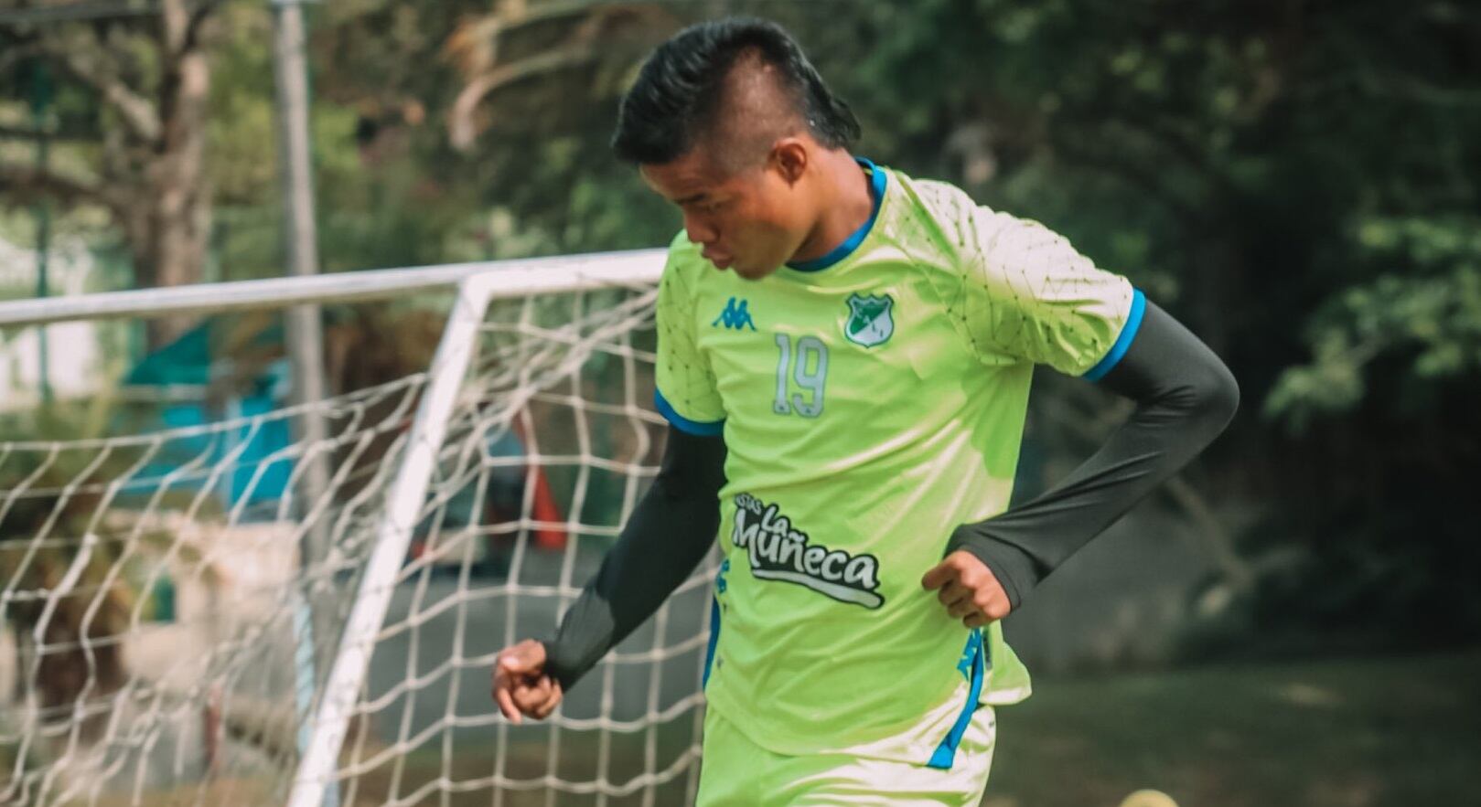 Luis Sandoval, delantero del Deportivo Cali / Foto: @AsoDeporCali
