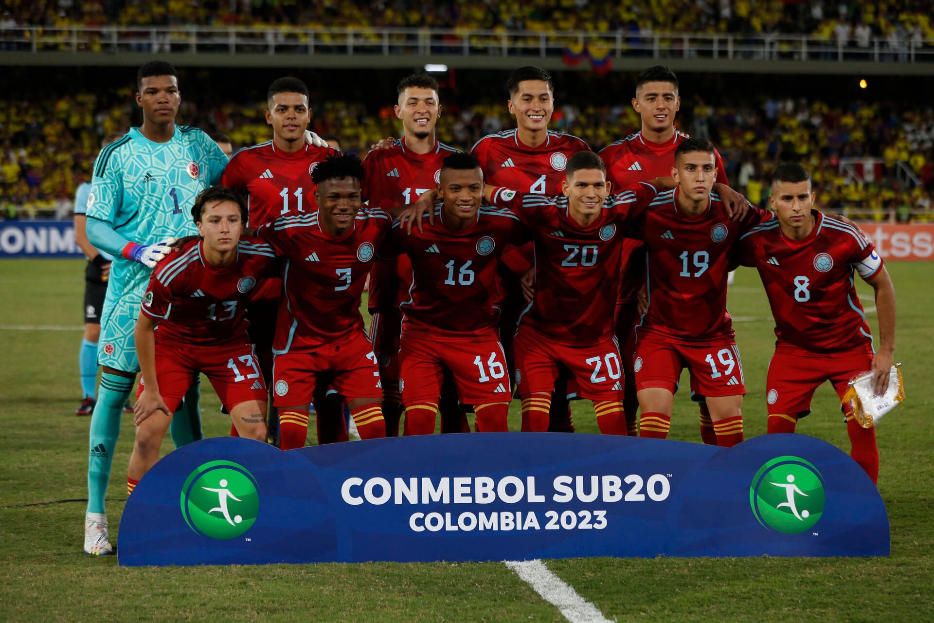 Selección Colombia Sub-20 previo a su duelo ante Brasil / EFE
