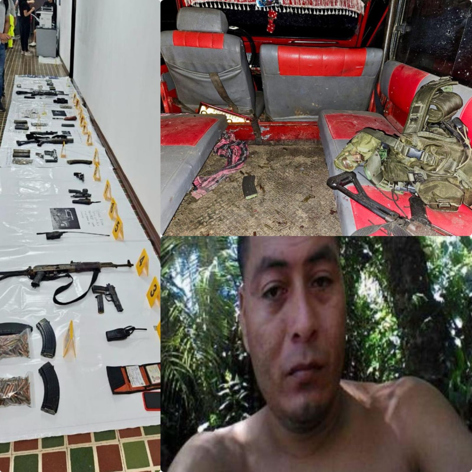 En el lugar donde se adelantó la operación militar, los uniformados incautaron dos armas largas, armas cortas y panfletos intimidatorios.