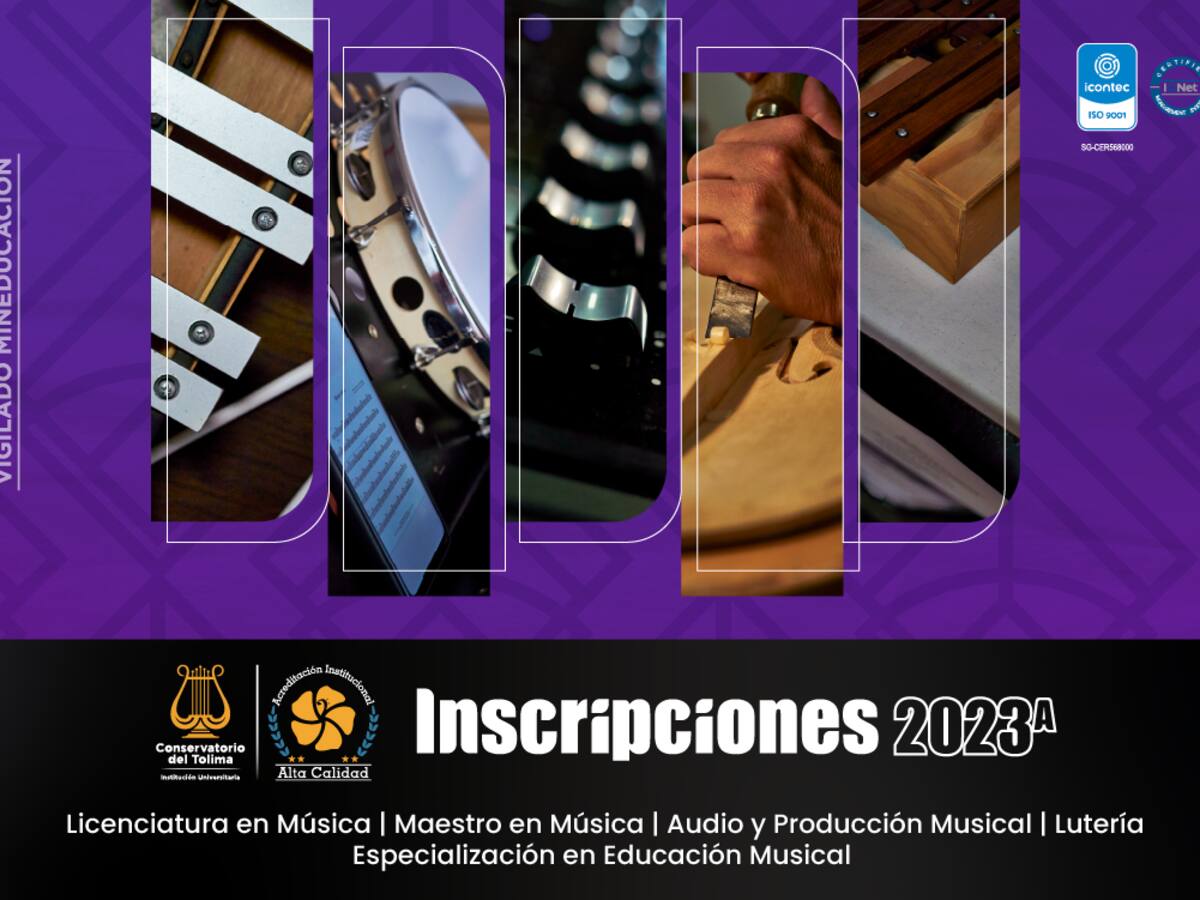 Conservatorio del Tolima abre inscripciones para 2023: Aplica Matrícula Cero