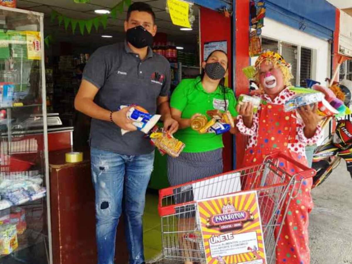 Payasos de Cúcuta realizan jornada de ayuda durante la pandemia