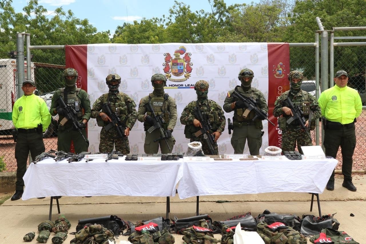 Golpe al ELN en Norte de Santander: 2 muertos y 1,5 toneladas de explosivos incautadas. / Foto: Ejército Nacional.